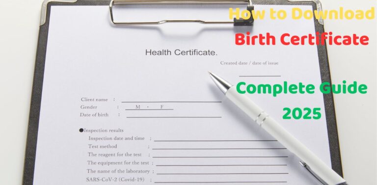 How to Download Birth Certificate